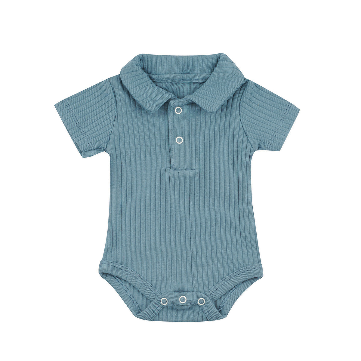 Minimal Newborn Polo Bodysuit