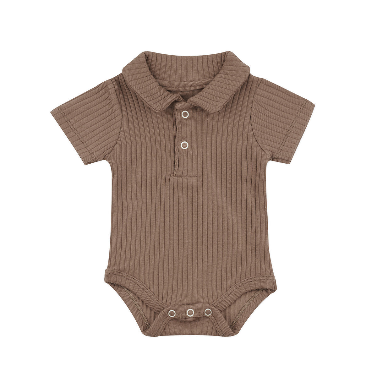 Minimal Newborn Polo Bodysuit