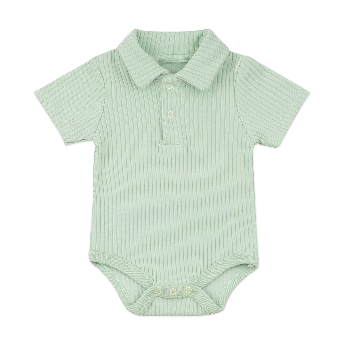 Minimal Newborn Polo Bodysuit