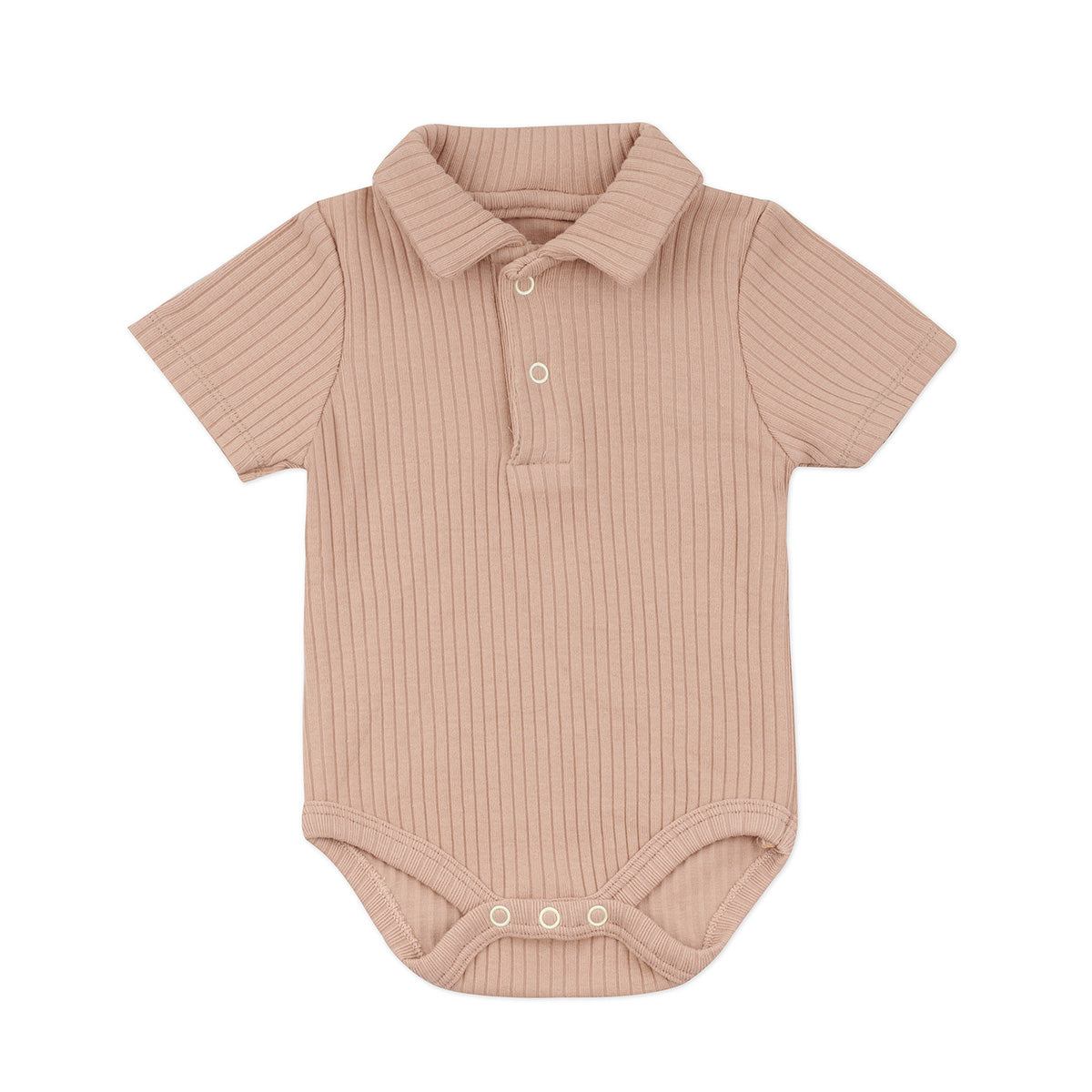 Minimal Newborn Polo Bodysuit