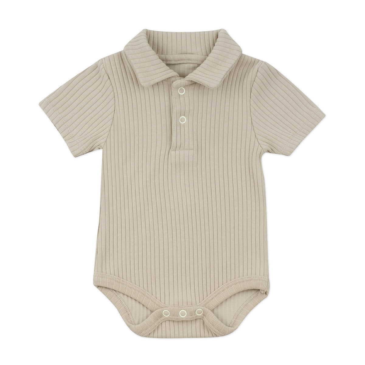 Minimal Newborn Polo Bodysuit