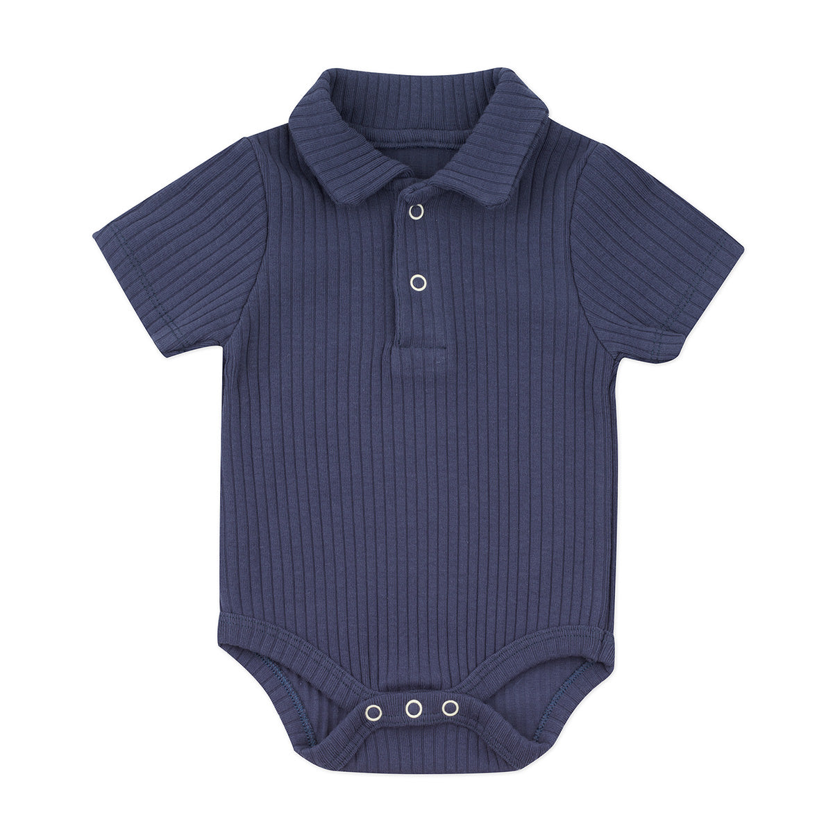 Minimal Newborn Polo Bodysuit