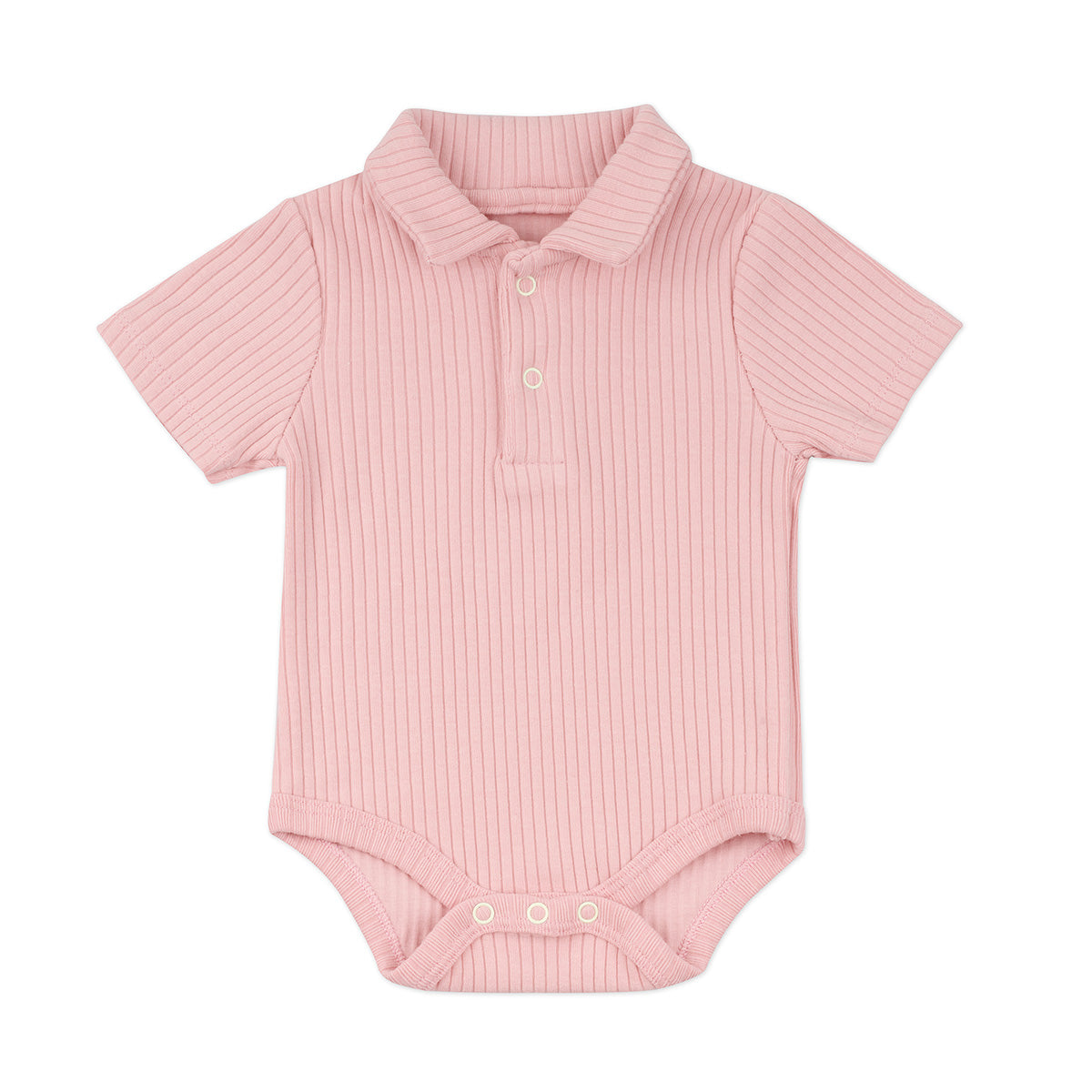 Minimal Newborn Polo Bodysuit